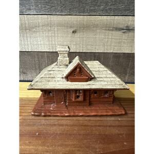 Byron Mold Train Stain Christmas Village Ceramic Vintage 1980